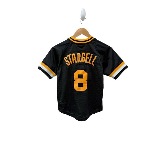 NWT Willie Stargell‎ Pirates Jersey Youth Sz S Mitchell & Ness 1982 Cooperstown - Picture 2 of 7